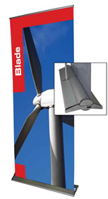 Details zu Rollup-Display "Blade" inkl. Bannerdruck