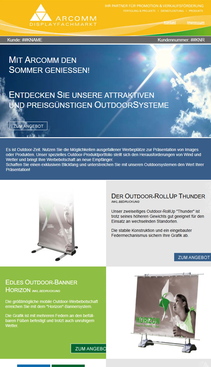 Vorschau Newsletter Outdoor