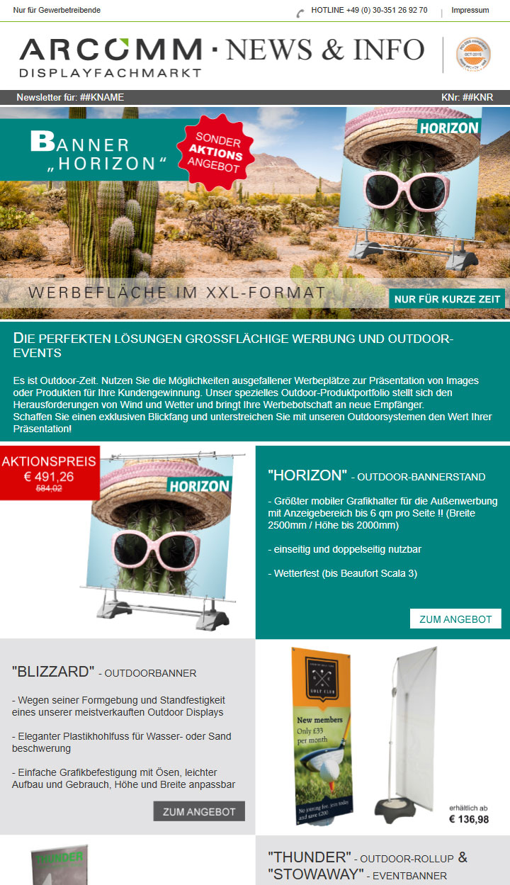 Vorschau Newsletter Horizon