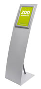 Bodenaufsteller "Segel" mit Infotafel A4 (Bodenstaender)