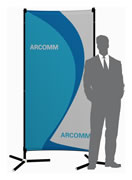 Bannerdisplay-Wandsystem "Stage" (Messewandsysteme)