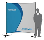 Bannerdisplay-Wandsystem "Stage" (Messewandsysteme)