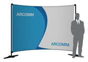 Bannerdisplay-Wandsystem "Stage" (Messewandsysteme)