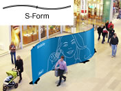 Bannerdisplay-Wandsystem "Stage" (Messewandsysteme)