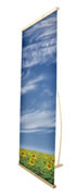 Neudruck für Messeaufsteller "Logik Pine" (Bannerdisplay-Ersatzgrafikbahnen)