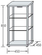 Design-Ausstellungsvitrine "Sideboard Q" (Vitrinen)