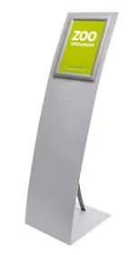 Details zu Bodenaufsteller "Segel" mit Infotafel A4