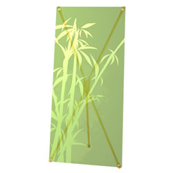 Details zu Greenline-X-Banner "Bambus"  mit Bedruckung