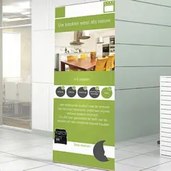 Details zu Holzbanner "EcoStand"