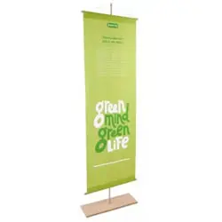 Details zu Holzbanner "Wood Craft" inkl. Druck