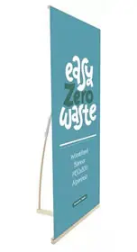 Details zu Holzbanner "Wood Stand" inkl. Druck