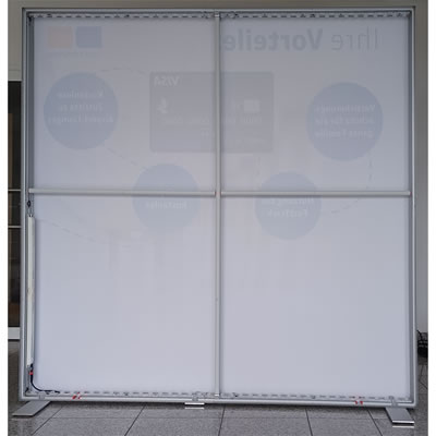 LED-Messewand "BigFrame Lightbox" inkl.Druck