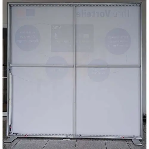 LED-Messewand "BigFrame Lightbox" inkl.Druck