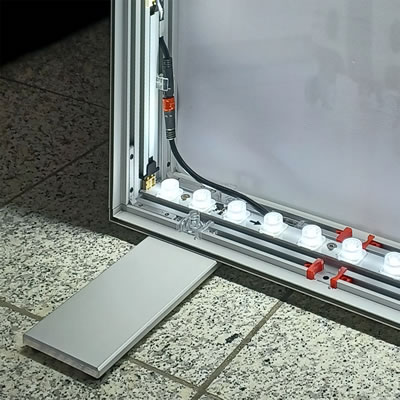 LED-Messewand "BigFrame Lightbox" inkl.Druck