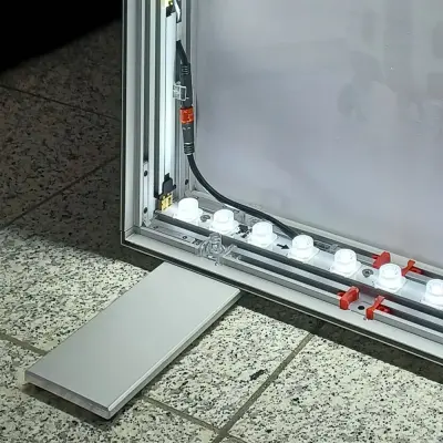 LED-Messewand "BigFrame Lightbox" inkl.Druck