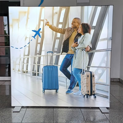 LED-Messewand "BigFrame Lightbox" inkl.Druck