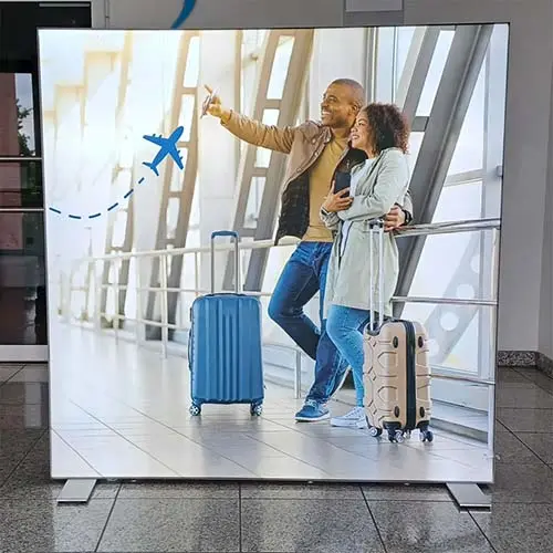 LED-Messewand "BigFrame Lightbox" inkl.Druck