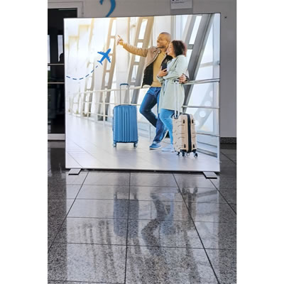 LED-Messewand "BigFrame Lightbox" inkl.Druck