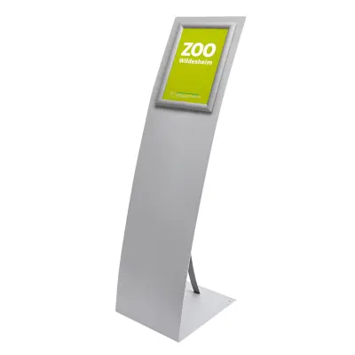 Bodenaufsteller "Segel" mit Infotafel A4 (Bodenstaender)