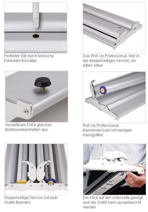 Roll UP "Professionell  Double" inkl. Druck