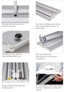 Roll UP "Professionell  Double" inkl. Druck