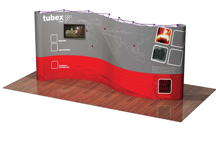 Faltdisplay "Evolution Xpress" inkl. Bedruckung