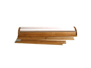 (Greenline-RollUp "Bambus oval Double"  mit Bedruckung)