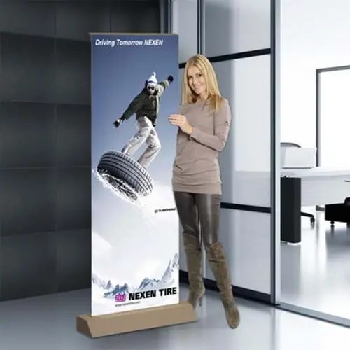Greenline-RollUp "Karton Plus" mit Bedruckung
