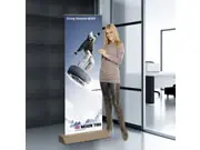 (Greenline-RollUp "Karton Plus" mit Bedruckung)