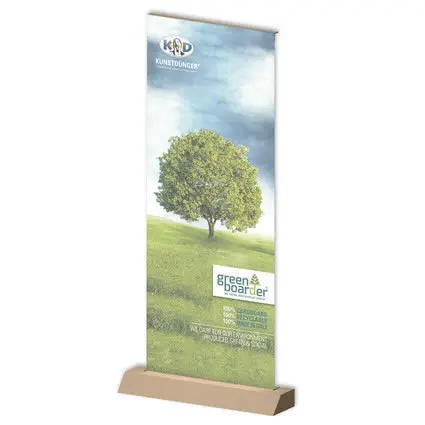 Greenline-RollUp "Karton Plus"  mit Bedruckung