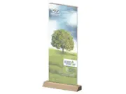 (Greenline-RollUp "Karton Plus" mit Bedruckung)