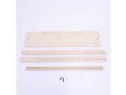 Montage des Fusses (Variante)(Öko-Trennwand "Wood")