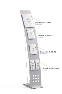 Prospektfächer für Prospektständer "Sail"