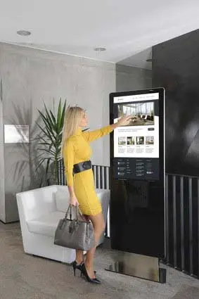 LCD-Bodendisplay "Media Sign" schwarz (Multimedia)