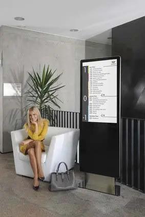 LCD-Bodendisplay "Media Sign" schwarz
