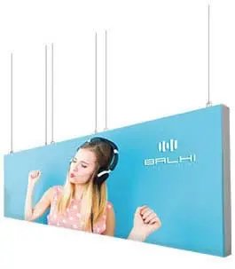 "LED-Hängedisplay 125mm" inkl. Druck (Leuchtdisplays)