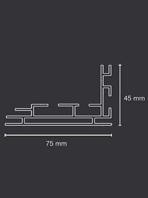 "LED Wandrahmen 75mm" inkl. Druck