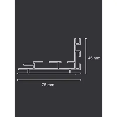 "LED Wandrahmen 75mm" inkl. Druck