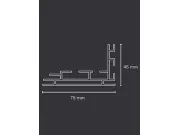  | ("LED Wandrahmen 75mm" inkl. Druck )
