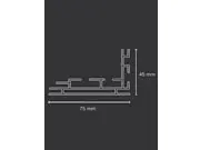 ("LED Wandrahmen 75mm" inkl. Druck )
