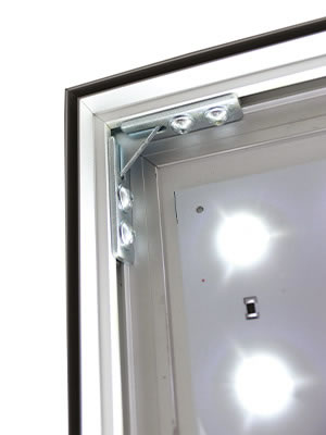 "LED Wandrahmen flach" inkl. Druck