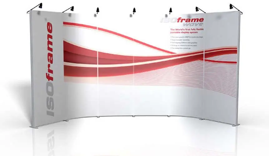 Modulare Messewand "IsoFrame Wave" (Messewaende)