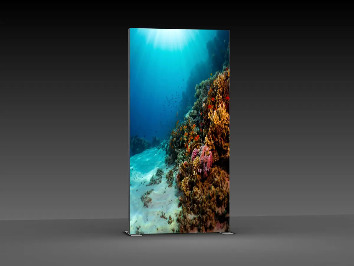 Leuchtdisplays "BigFrame Lightbox" inkl.Druck