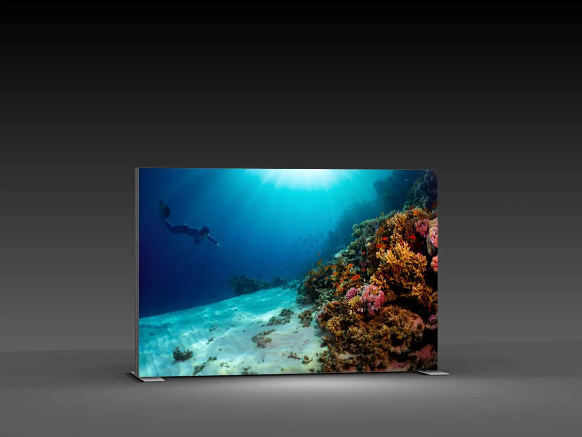 LED-Messewand "BigFrame Lightbox" inkl.Druck