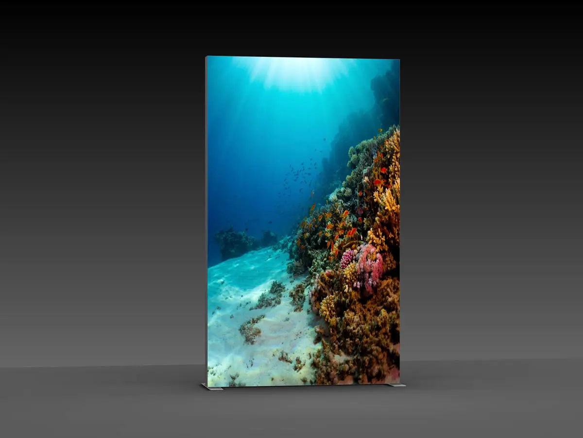 LED-Messewand "BigFrame Lightbox" inkl.Druck