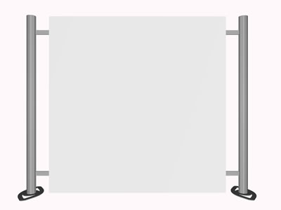 Messewand "Linear Kit B" inkl. Bedruckung (Messewaende)