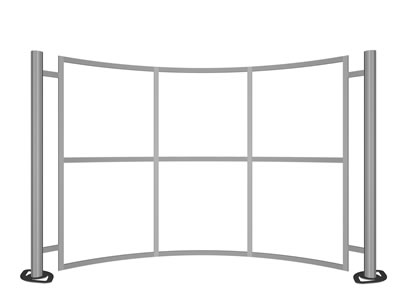 Messewand "Linear Kit B" inkl. Bedruckung
