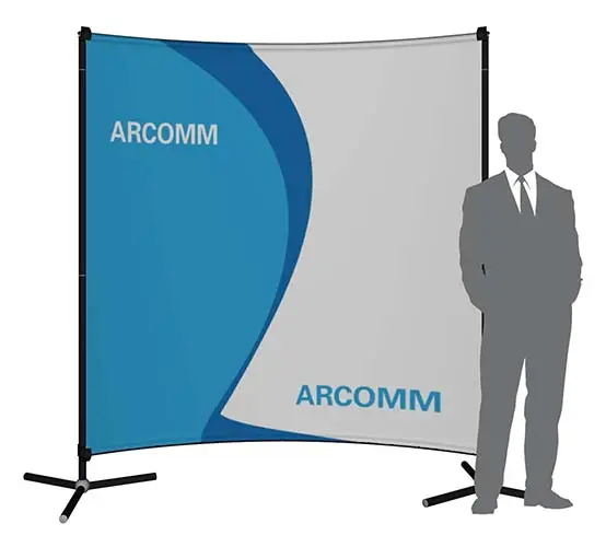 hohe Banner-Wand "StageXXL" (Messewaende)