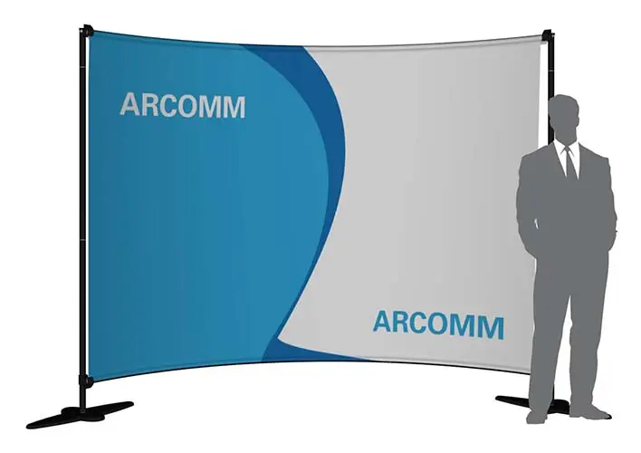 hohe Banner-Wand "StageXXL" (Messewaende)