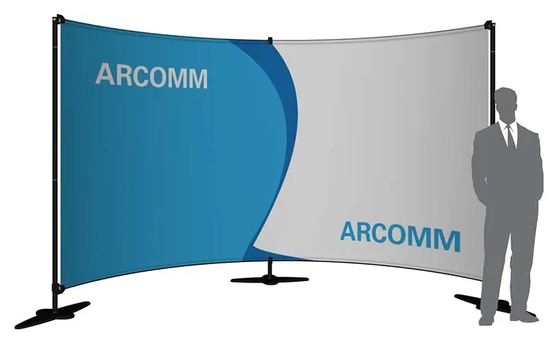 hohe Banner-Wand "StageXXL" (Messewaende)